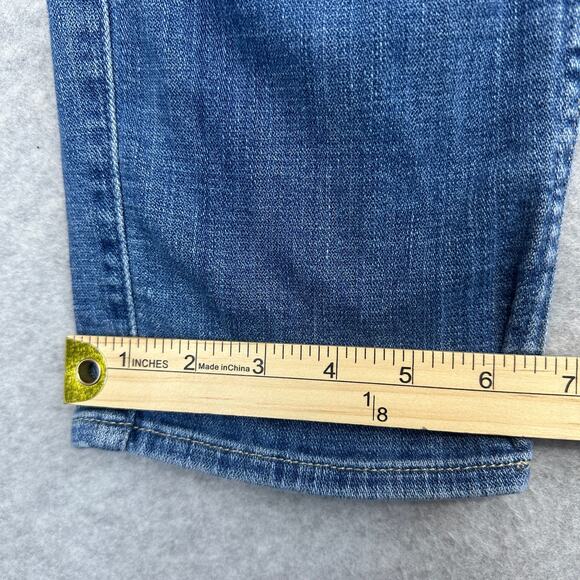 7 For All Mankind Jeans SZ 31 Medium Wash Stretch Denim Relaxed Skinny Straight - Picture 12 of 12